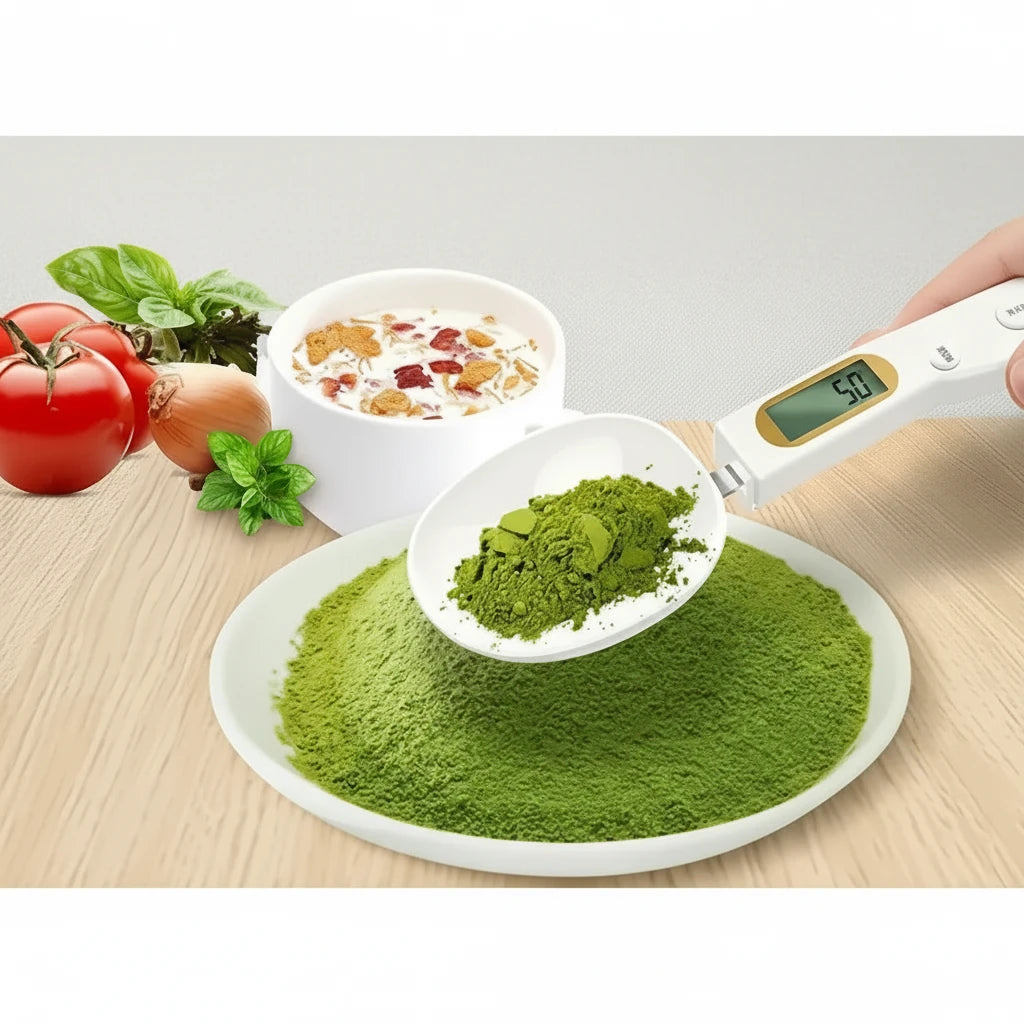 Presisjonsvekt skje med tare-funksjon – mål mel, kaffe og krydder