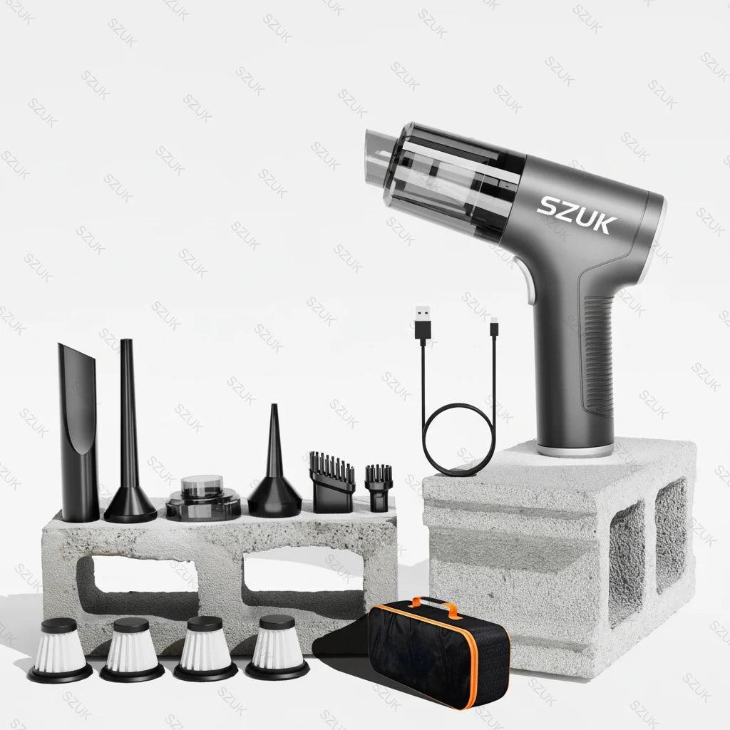 Bilstøvsuger Basic komplett pakke med 4 filtre og oppbevaringspose